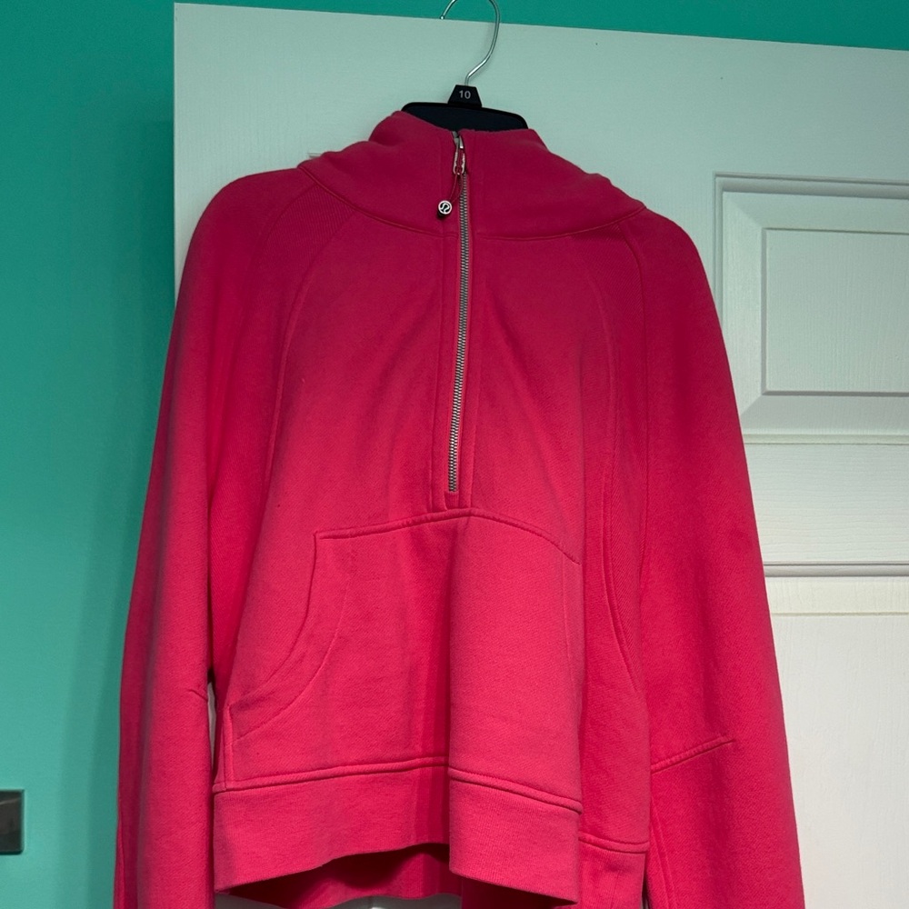 lululemon athletica Vibrant Pink Half-Zip Hoodie
